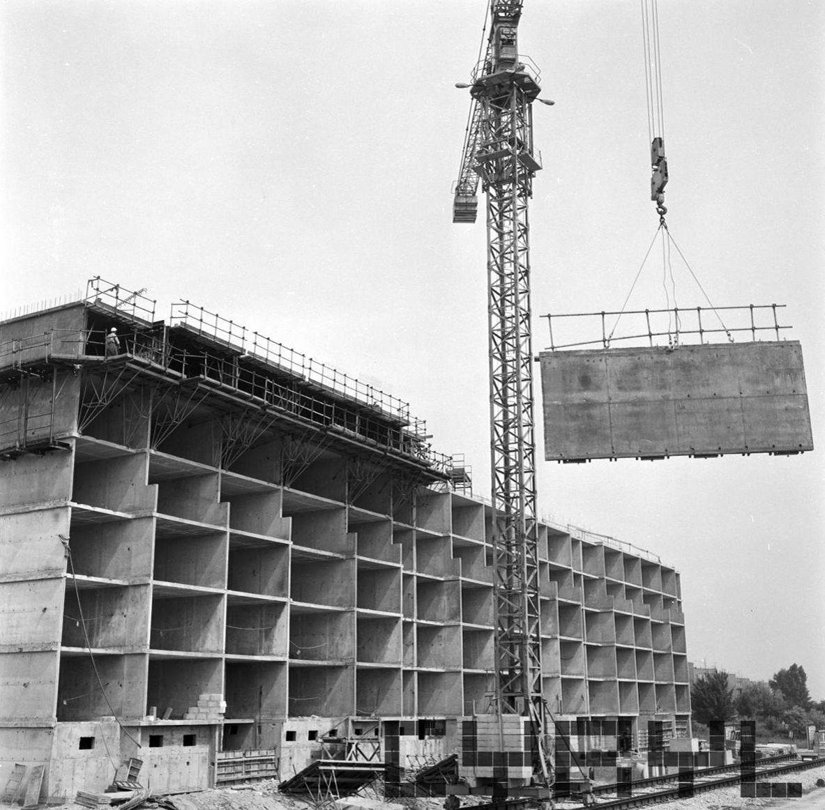 Klin Dębiecki – budowa bloków mieszkaniowych – maj1979