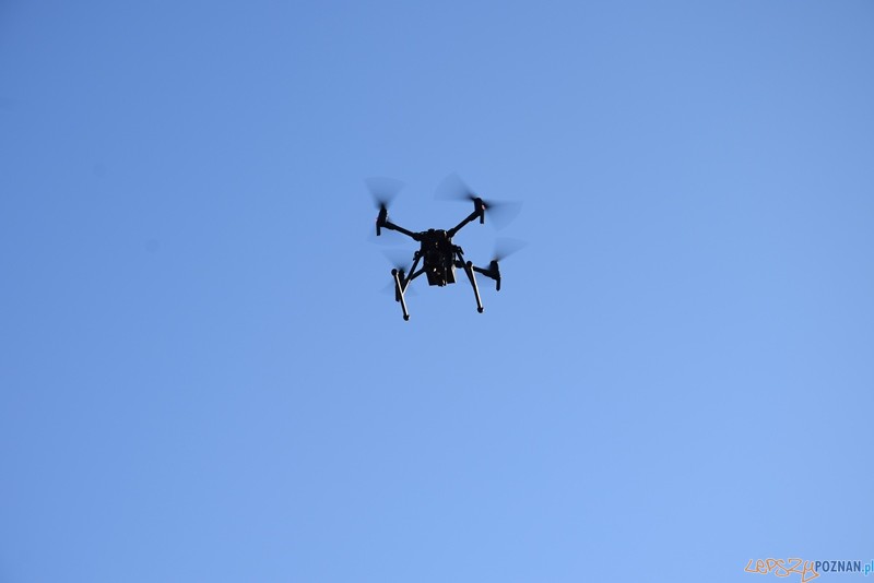 Policyjny dron w akcji Foto: KPP Oborniki